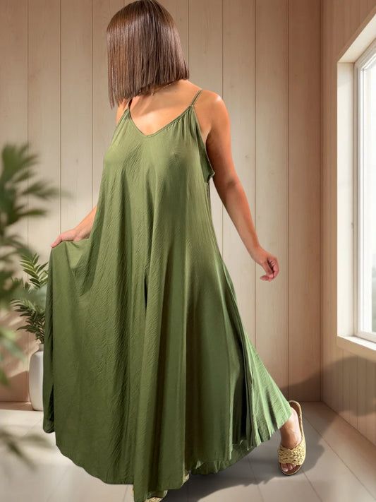 CECILIA - ROBE LONGUE KAKI JUSQU'A LA TAILLE 54/56