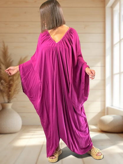 BARBARA - ROBE OVERSIZE CYCLAMEN JUSQU'A LA TAILLE 60