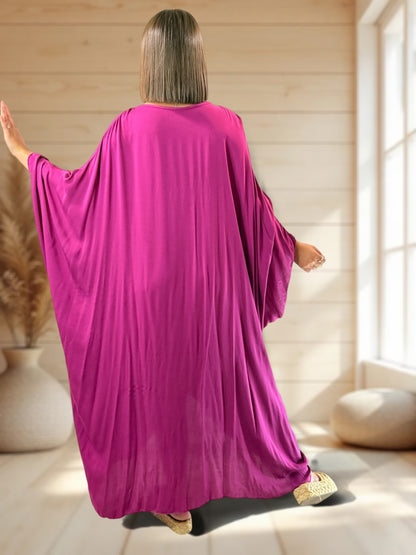 BARBARA - ROBE OVERSIZE CYCLAMEN JUSQU'A LA TAILLE 60