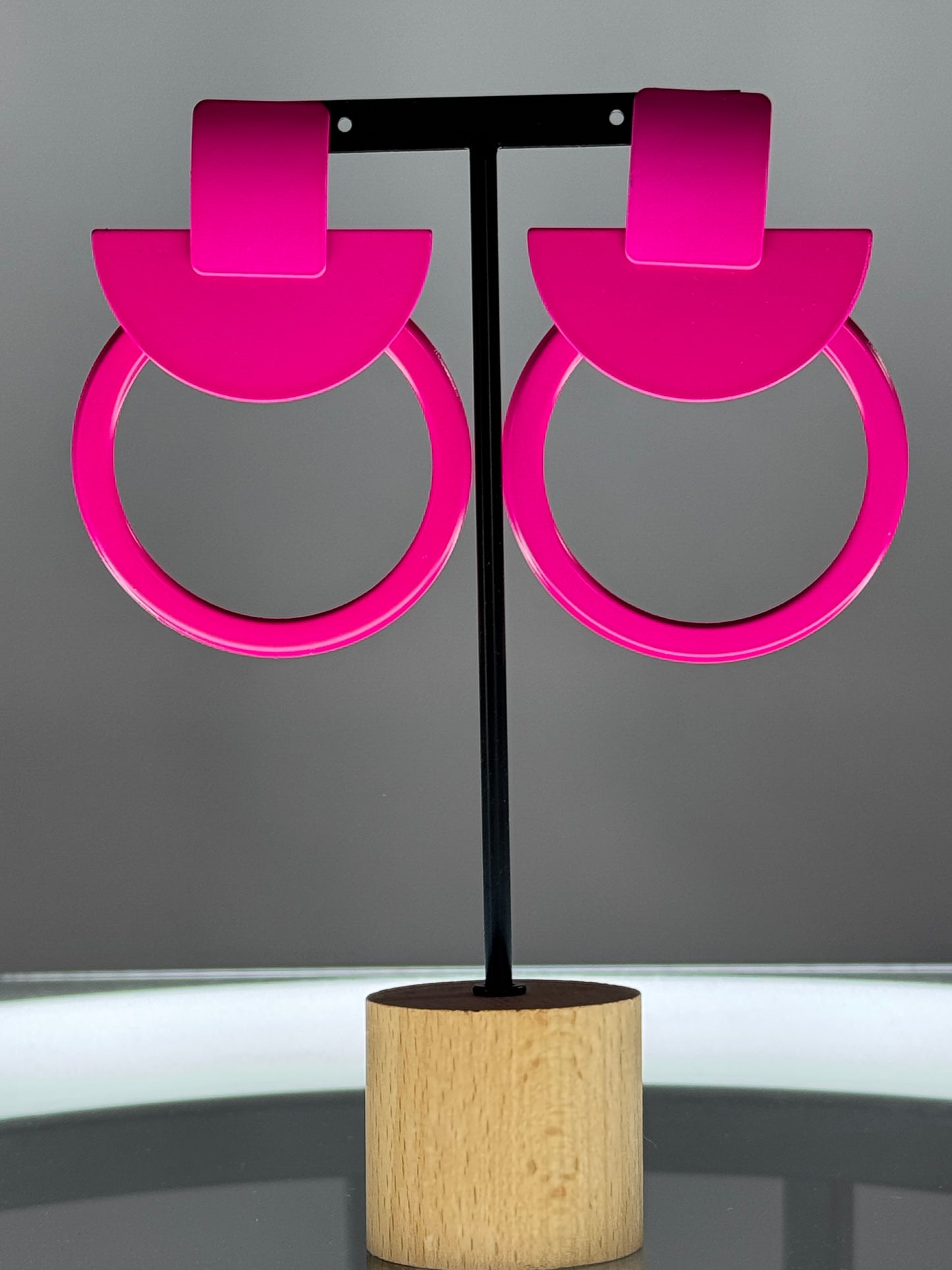 MARCY - BOUCLES D'OREILLES FUCHSIA