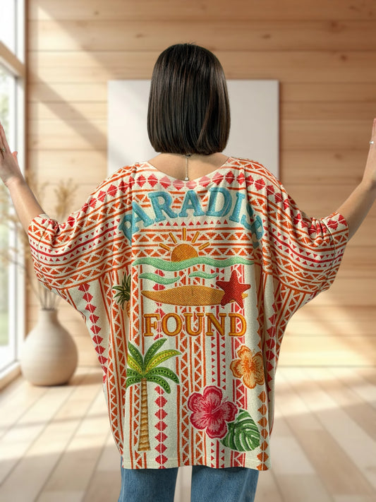 MAGNOLIA - TEE-SHIRT OVERSIZE FLUIDE SCINTILLANT JUSQU'A LA TAILLE 56