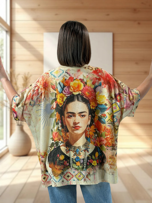 MAGNOLIA - TEE-SHIRT OVERSIZE FLUIDE SCINTILLANT JUSQU'A LA TAILLE 56