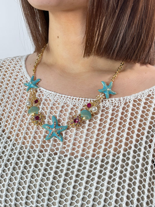 MARGOT - TOUR DE COU AVEC STRASS ET ETOILES