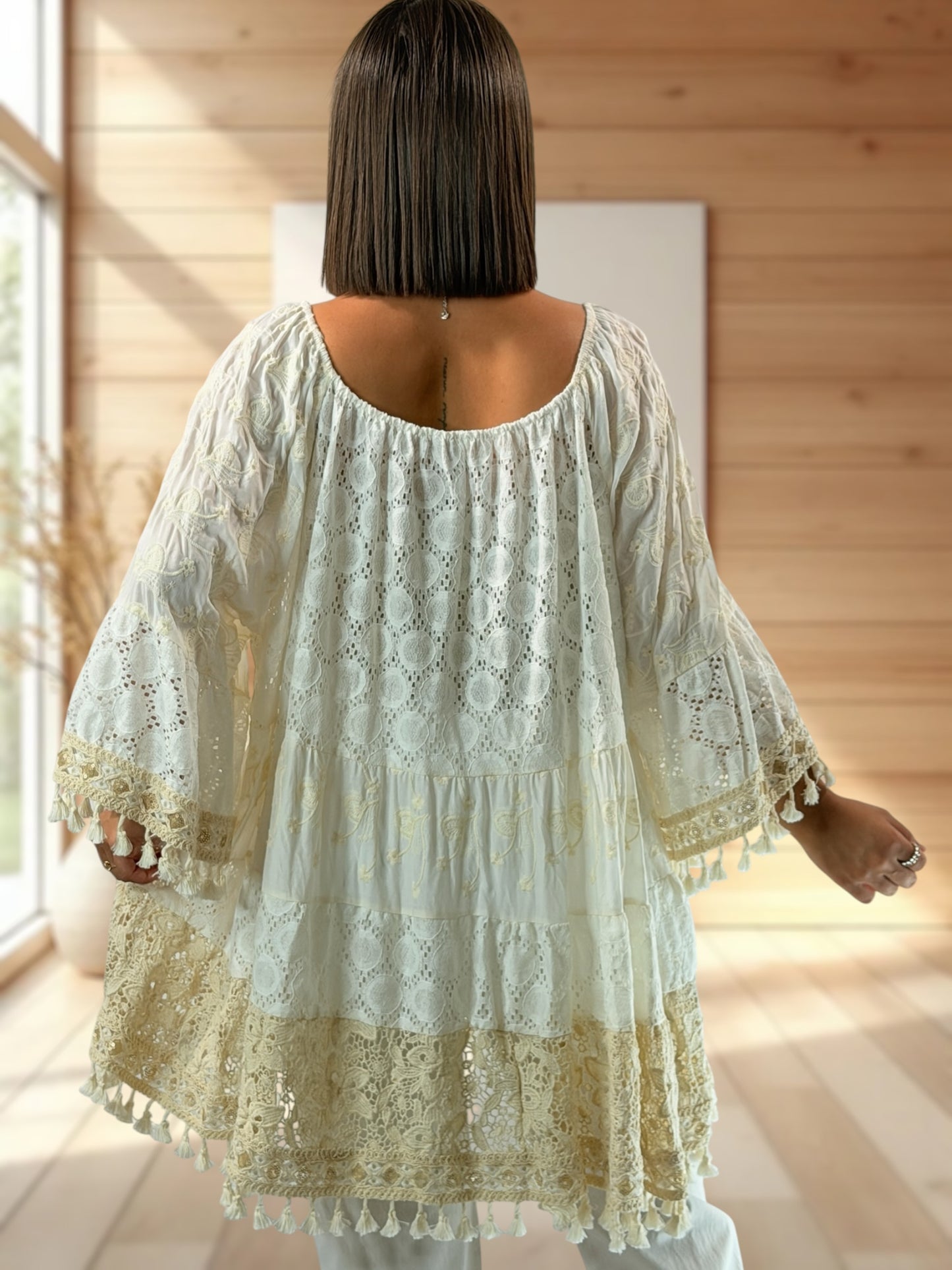 ABIGAIL - TUNIQUE EN DENTELLE JUSQU'A LA TAILLE 52