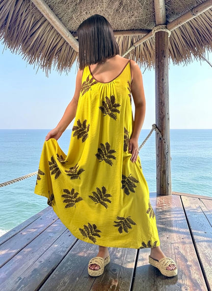 ACAPULCO - ROBE BRODÉE JUSQU'A LA TAILLE 50