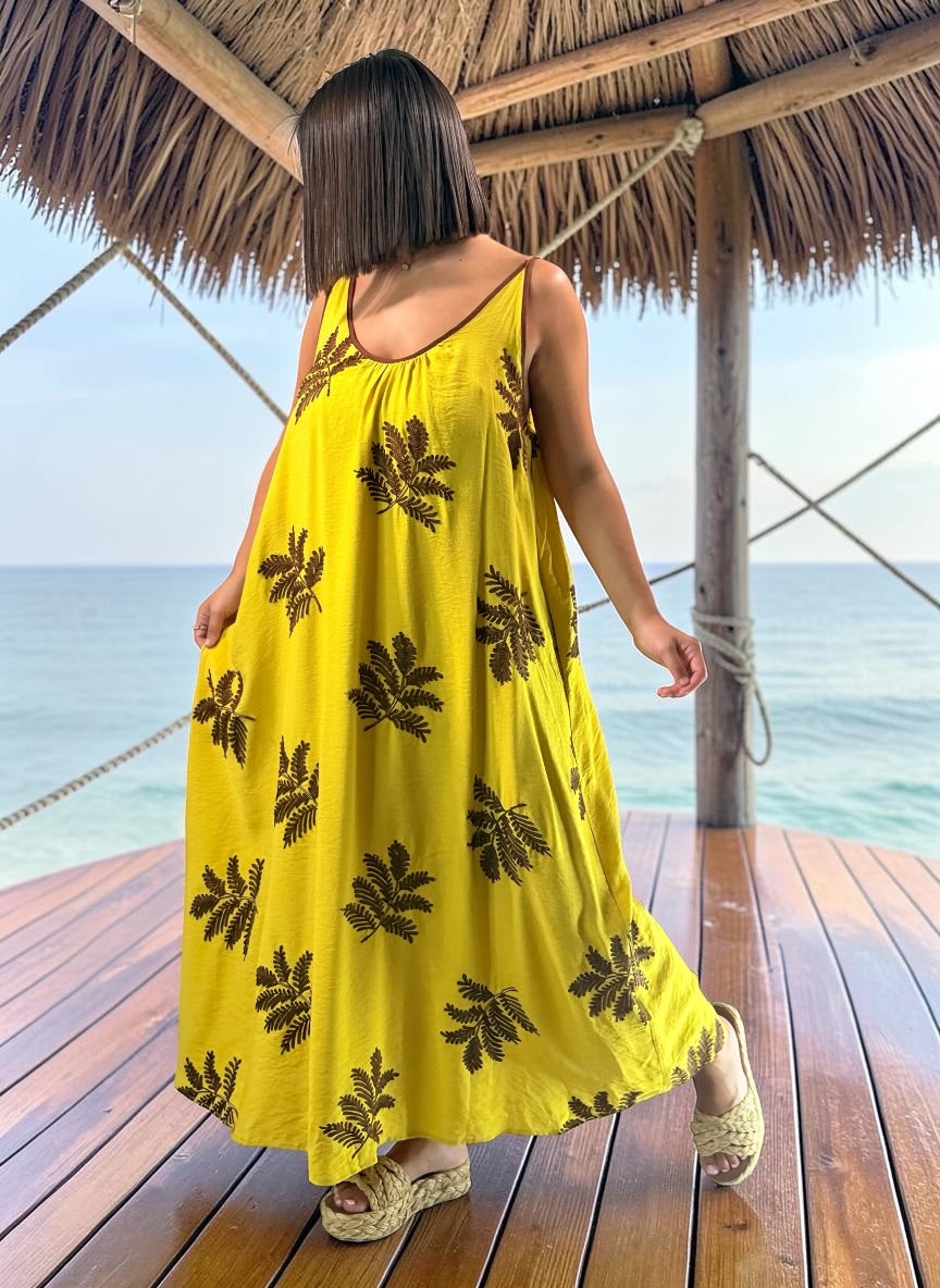 ACAPULCO - ROBE BRODÉE JUSQU'A LA TAILLE 50