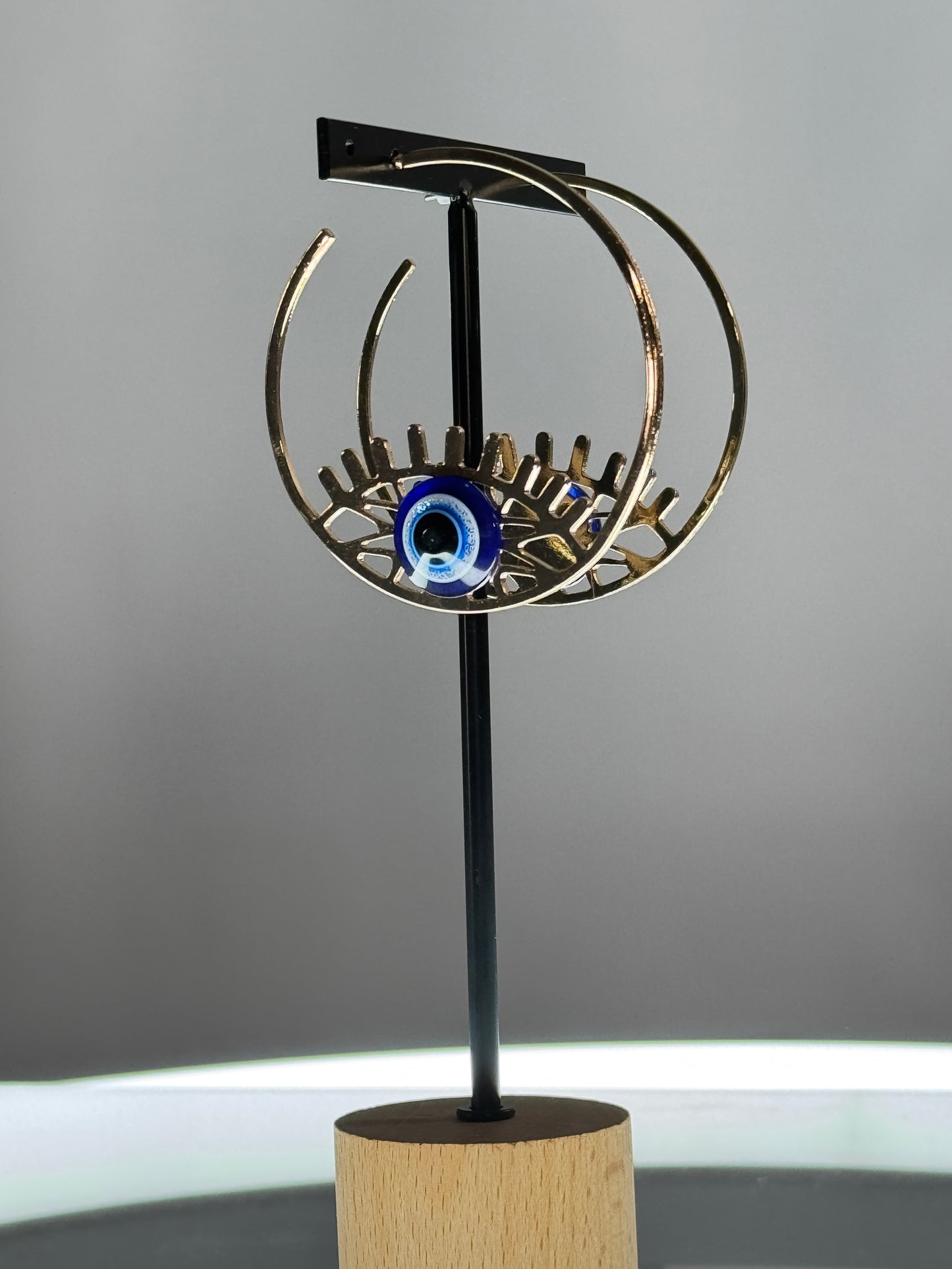 SAMANTHA - BOUCLES D'OREILLES CREOLES AVEC OEIL