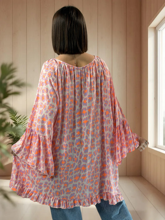 AMOURETTE  - TUNIQUE LEOPARD JUSQU'A LA TAILLE 54