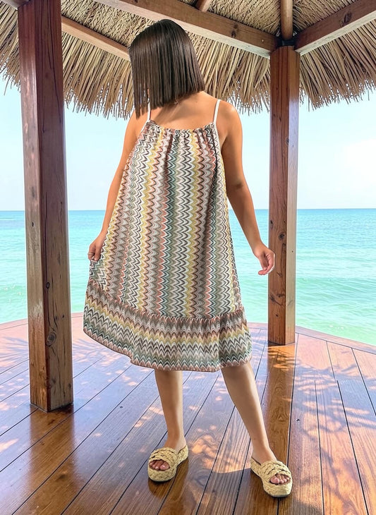 PAKITA - TUNIQUE MULTICOLORE JUSQU'A LA TAILLE 52/54