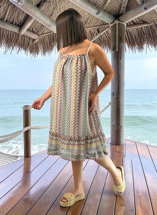 PAKITA - TUNIQUE MULTICOLORE JUSQU'A LA TAILLE 52/54