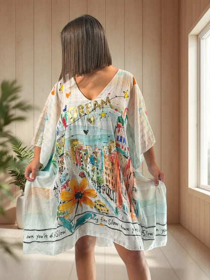 MAGDA - TUNIQUE OVERSIZE JUSQU'A LA TAILLE 52