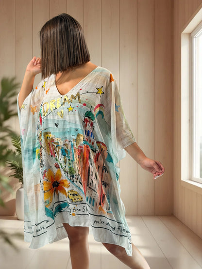 MAGDA - TUNIQUE OVERSIZE JUSQU'A LA TAILLE 52