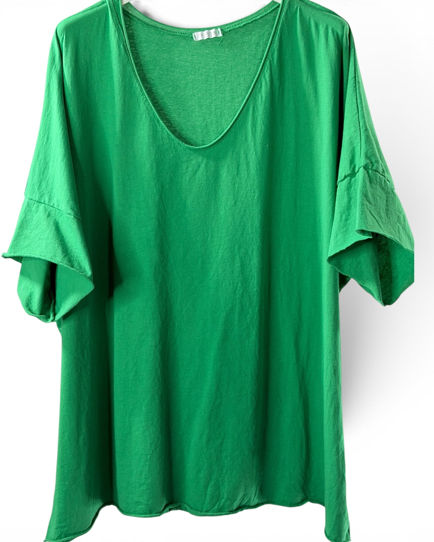 MAX - T-SHIRT EN COTON VERT ANIS TAILLE 48/50 A 56/58
