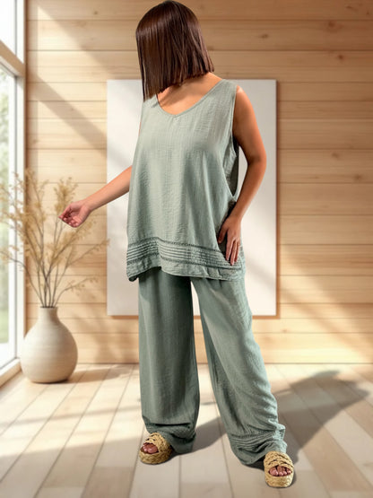 MADISON - TUNIQUE OVERSIZE KAKI JUSQU'A LA TAILLE 50/52