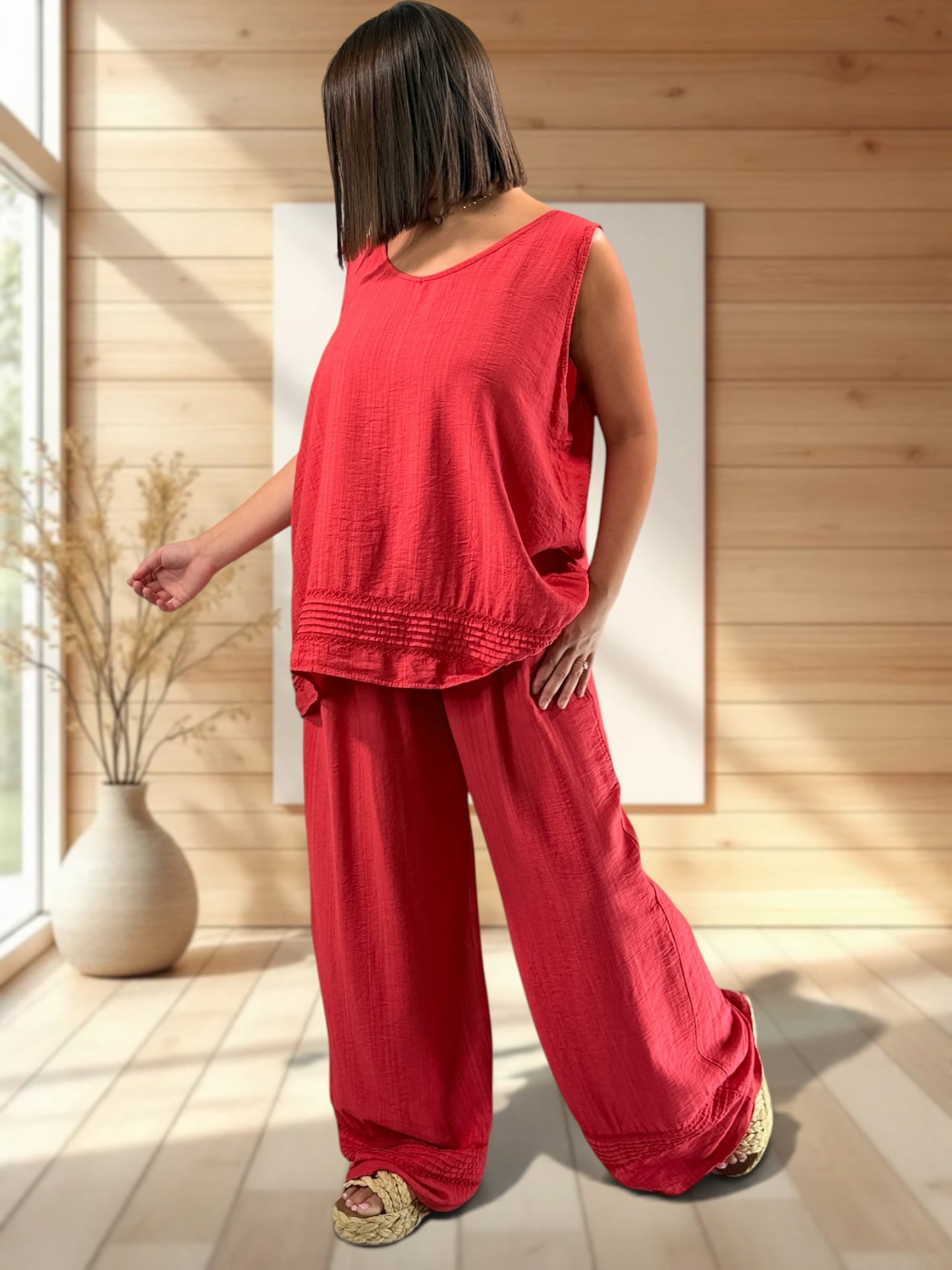 JASON - PANTALON ROUGE JUSQUA LA TAILLE 52