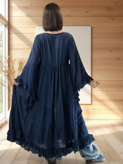 TAYLOR - KIMONO MARINE JUSQU'A LA TAILLE 44
