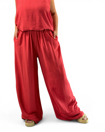 JASON - PANTALON ROUGE JUSQUA LA TAILLE 52