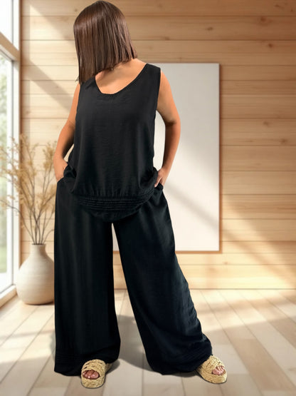 JASON - PANTALON NOIR JUSQUA LA TAILLE 52