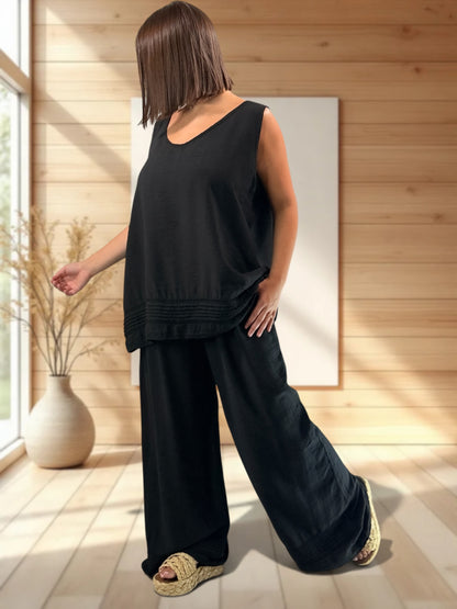 JASON - PANTALON NOIR JUSQUA LA TAILLE 52