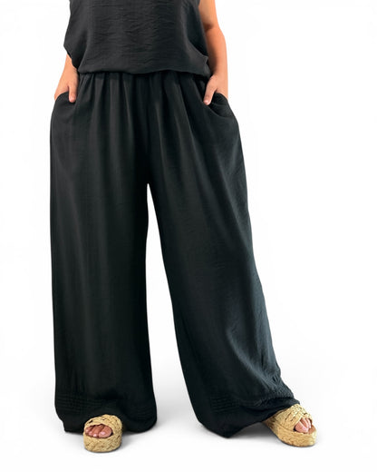 JASON - PANTALON NOIR JUSQUA LA TAILLE 52