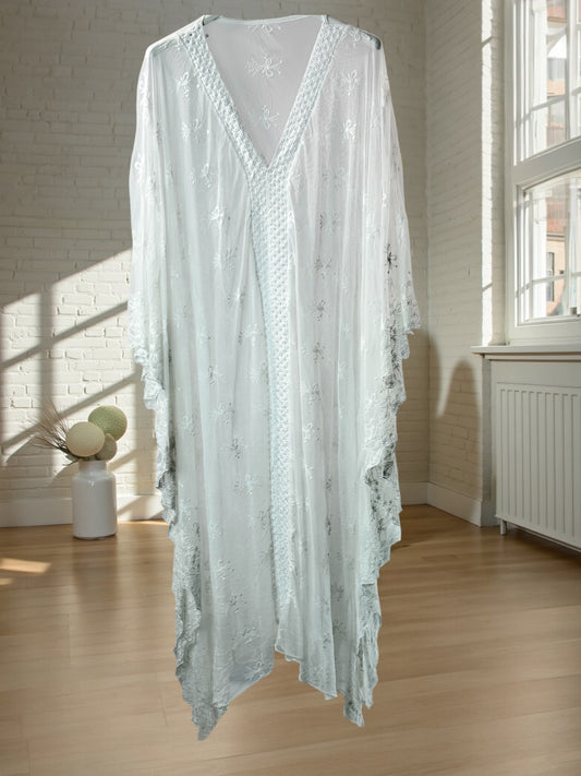 FALBALA - ROBE LONGUE BLANCHE EN TULLE JUSQU'A LA TAILLE 60