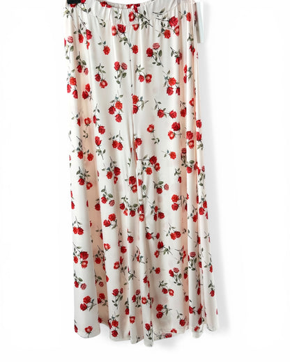 AGATHA - PANTALON PALAZZO A FLEUR TAILLE 46 A 54