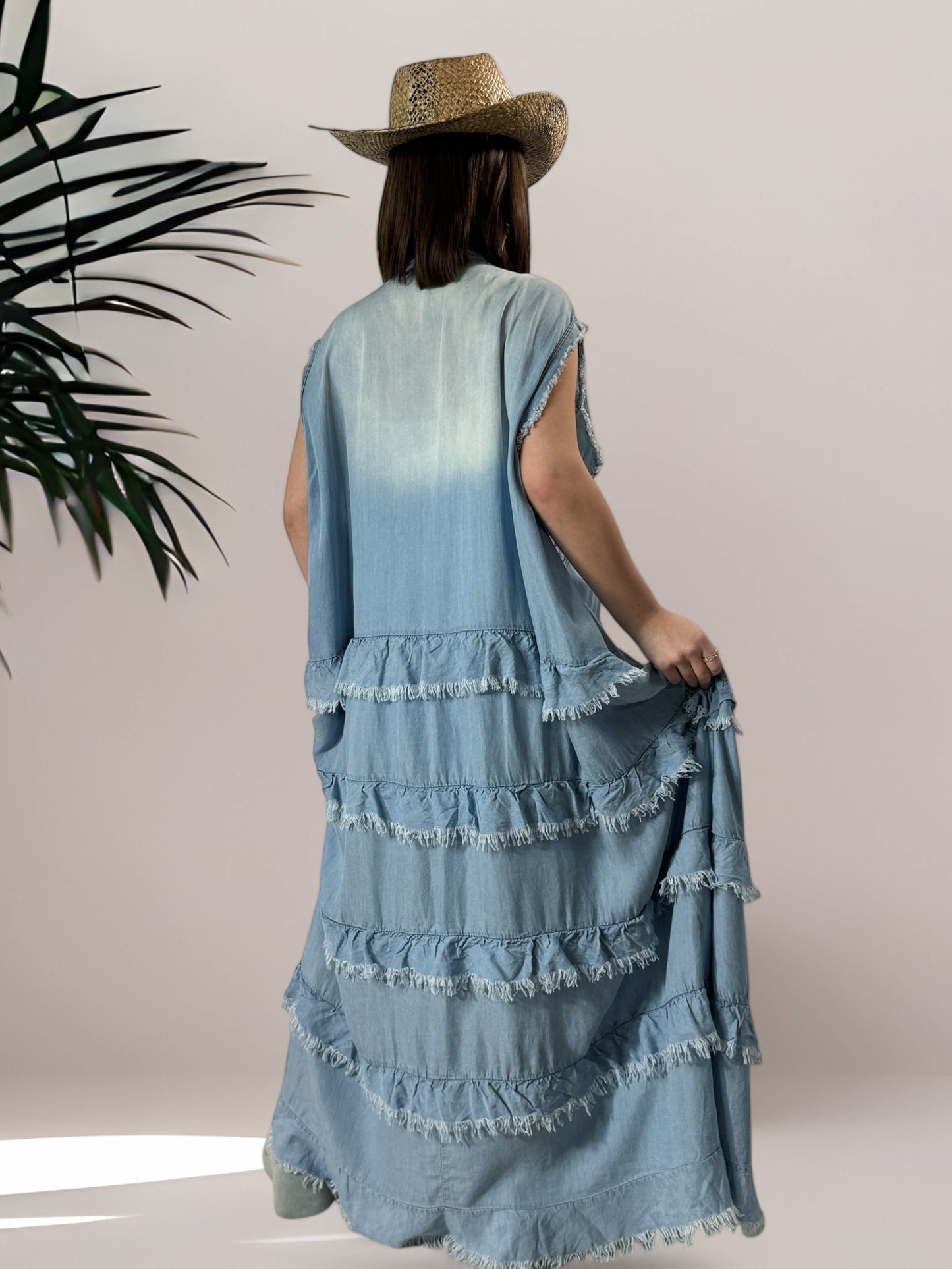 SANTANA - ROBE LONGUE FLUIDE BOHEME JUSQU'A LA TAILLE 56/58