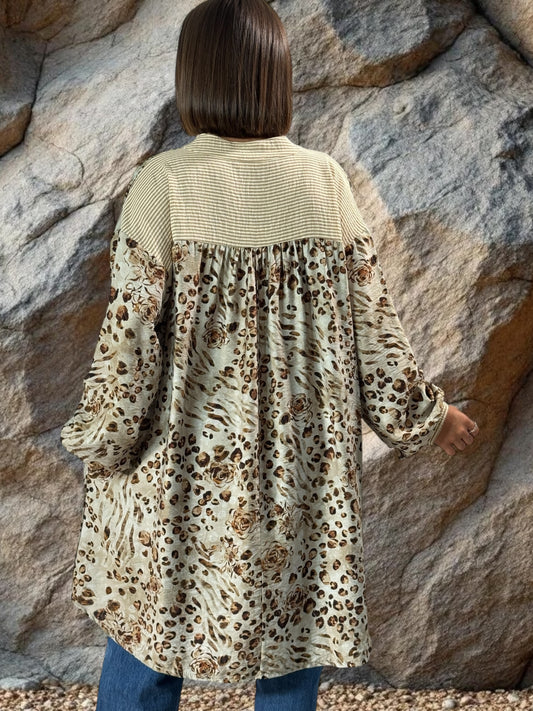 MARJORIE - TUNIQUE OVERSIZE JUSQU'A LA TAILLE 48/50