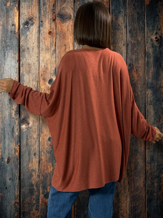 CAPRIO - PULL TOMETTE EN MAILLE FLUIDE JUSQU'A LA TAILLE 54