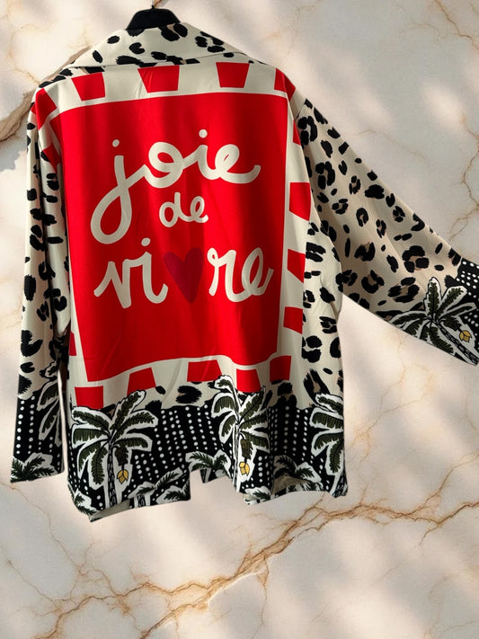 MARICAO - VESTE OVERSIZE MOTIF FRIDA KAHLO JUSQU'A LA TAILLE 52