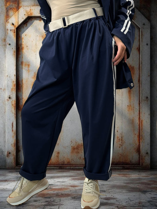 MARCO - PANTALON MARINE JUSQU'A LA TAILLE 52