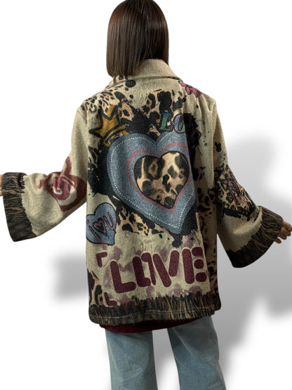HELENA - VESTE OVERSIZE JUSQU'A LA TAILLE 52