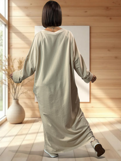 NINON - ROBE OVERSIZE BEIGE DOLCE VITA JUSQU'A LA TAILLE 54/56