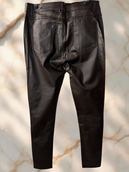 BASTIEN - PANTALON ENDUIT MARRON TAILLE 48