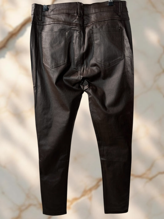 BASTIEN - PANTALON ENDUIT MARRON TAILLE 54