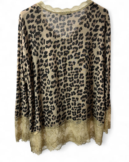 LOLA - TOP SOUS VÊTEMENT ROULEAU LEOPARD JUSQU'A LA TAILLE 54