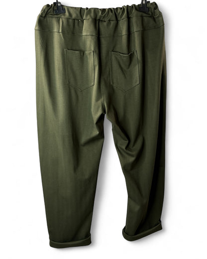 REMENBER - PANTALON KAKI A CHEVRONS JUSQU'A LA TAILLE 52/54