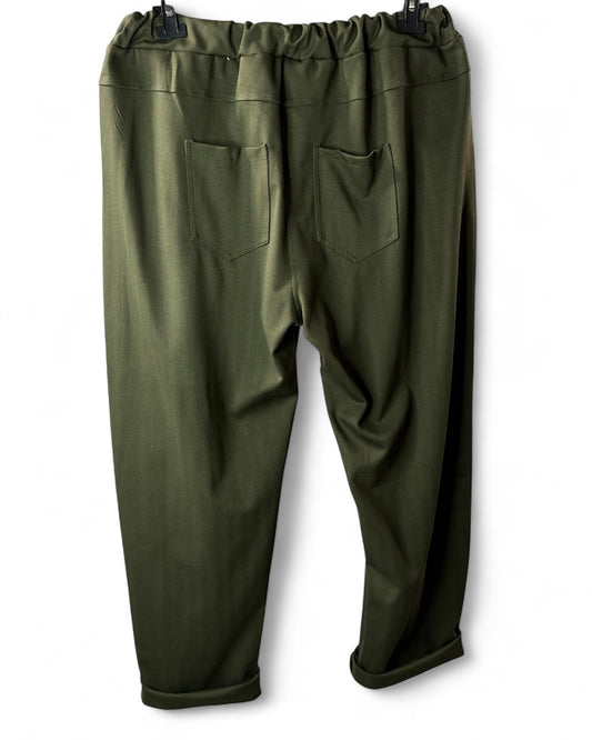 REMENBER - PANTALON KAKI A CHEVRONS JUSQU'A LA TAILLE 52/54