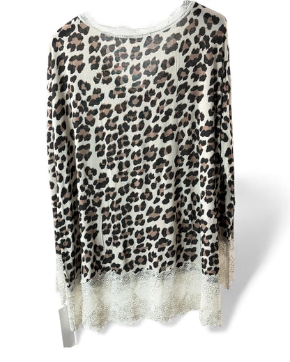 LOLA - TOP SOUS VÊTEMENT ROULEAU LEOPARD JUSQU'A LA TAILLE 54