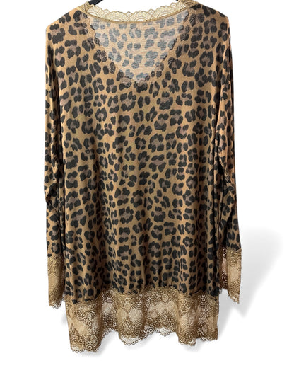 LOLITA - TOP SOUS VÊTEMENT ROULEAU LEOPARD JUSQU'A LA TAILLE 54/56