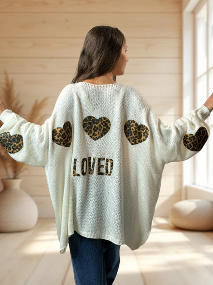 RAPHAEL - PULL BLANC CASSE JUSQU'A LA TAILLE 54/56