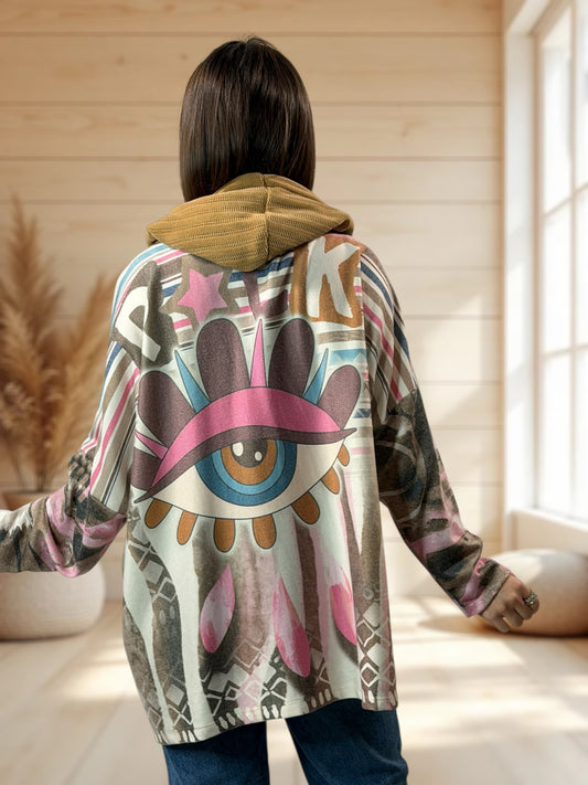 WENDY  - TUNIQUE A CAPUCHE JUSQU'A LA TAILLE 56