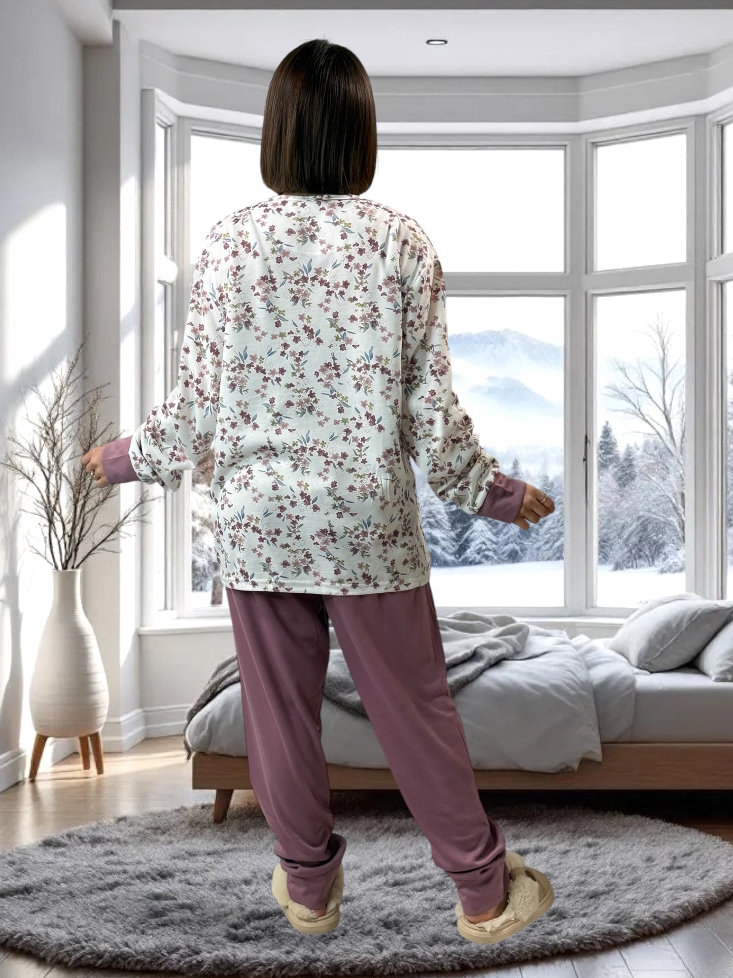 LINETTE - PYJAMA A FLEUR 46/48