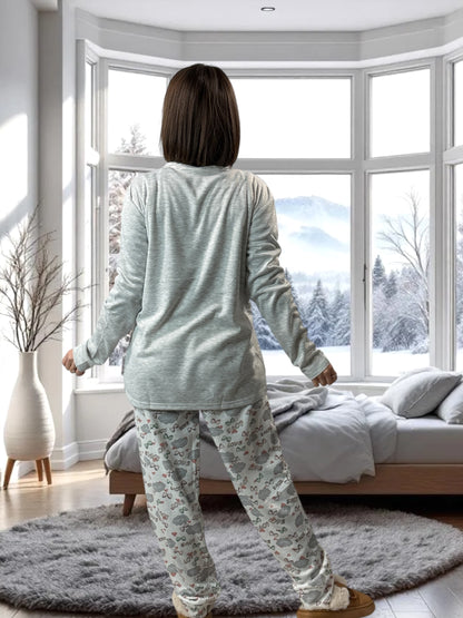 CARLITA - PYJAMA GRIS CHAUD 48/50