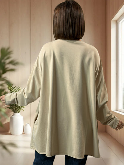 MARIUS - SWEAT OVERSIZE BEIGE JUSQU'A LA TAILLE 54