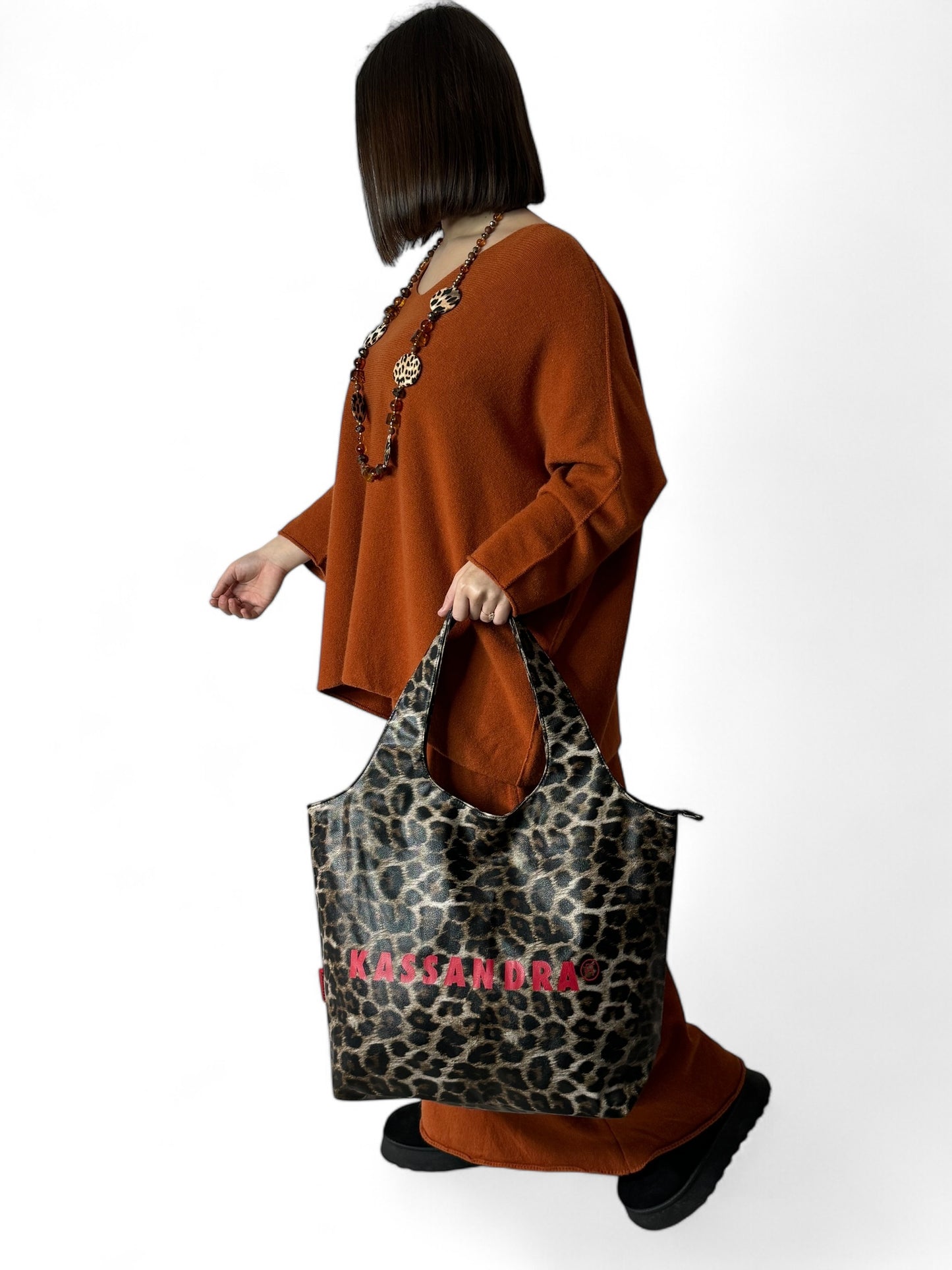 KASSANDRA - SAC CABAS  LEOPARD