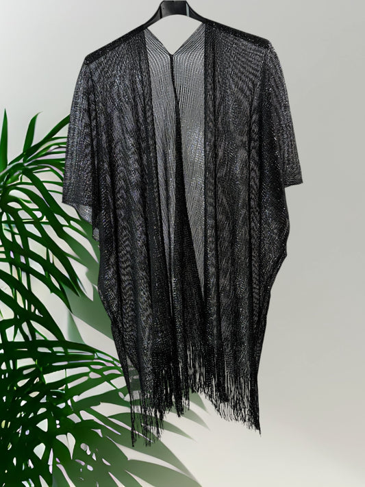 DREAM - GILET NOIR RESILLE