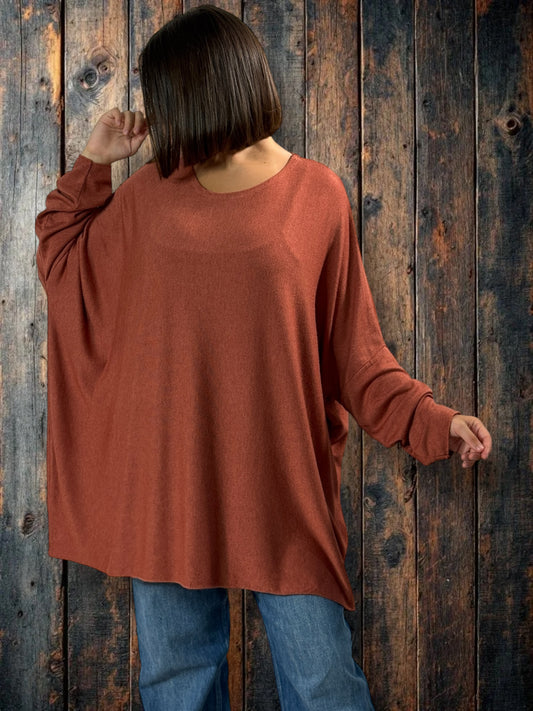CAPRIO - PULL TOMETTE EN MAILLE FLUIDE JUSQU'A LA TAILLE 54