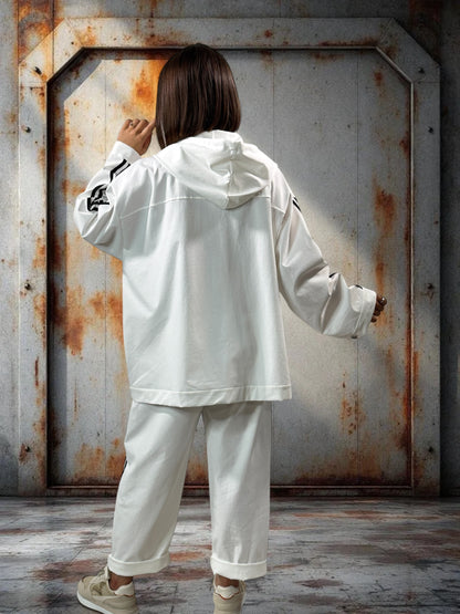 MARLEY - VESTE BLANCHE OVERSIZE JUSQU'A LA TAILLE 54