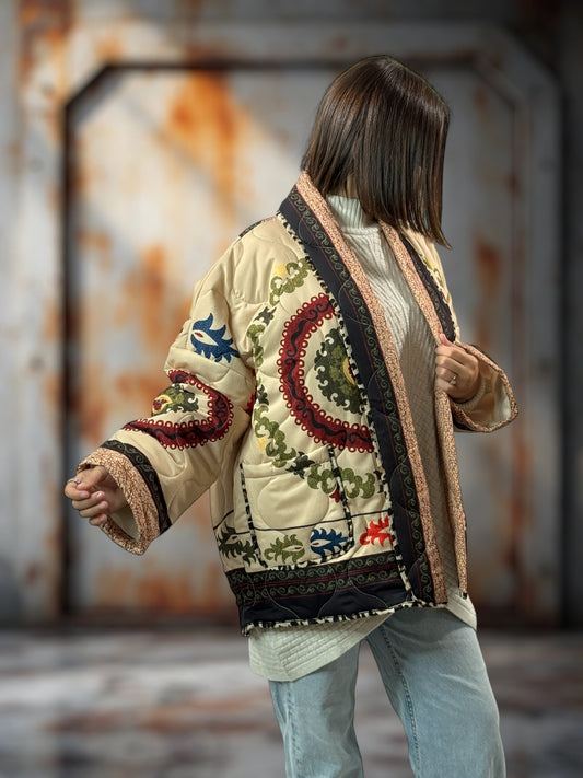 KAREN - VESTE OVERSIZE MATELASSEE JUSQU'A LA TAILLE 52